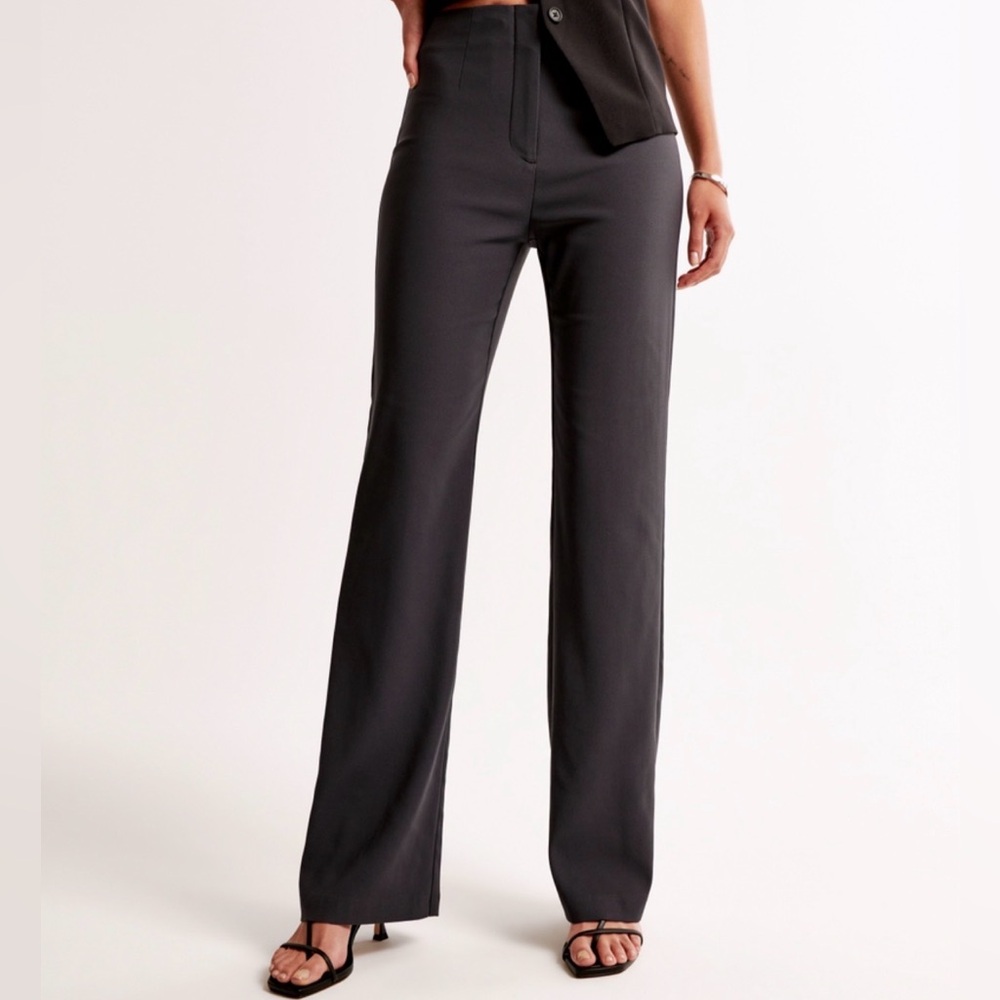 Abercrombie & Fitch Women's Gray Flare Pants